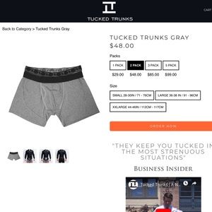 Tucked Trunks 2 pack